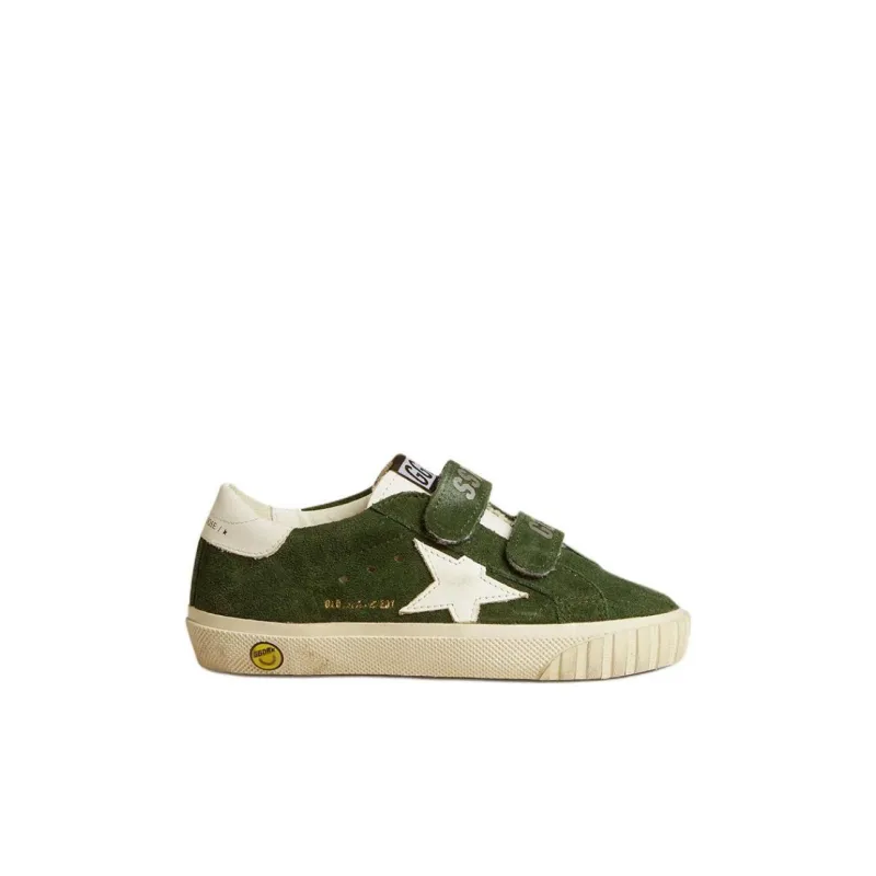 Golden Goose Old School Low Top Kids' Skateboarding Shoes Olive Green Kids'-1
