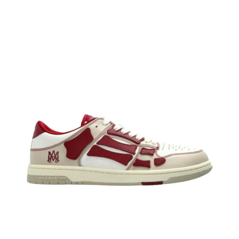 AMIRI Varsity Skel Top Low Deep Red-1