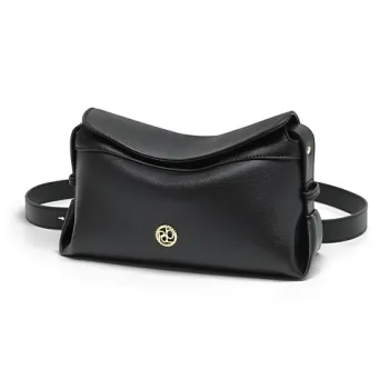 PIERPOLO Cow Leather Crossbody Bag Women's Black/Brown