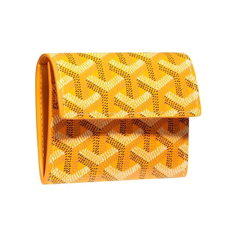 GOYARD MARIGNY Canvas With Leather Coin Purse Women's Yellow-0