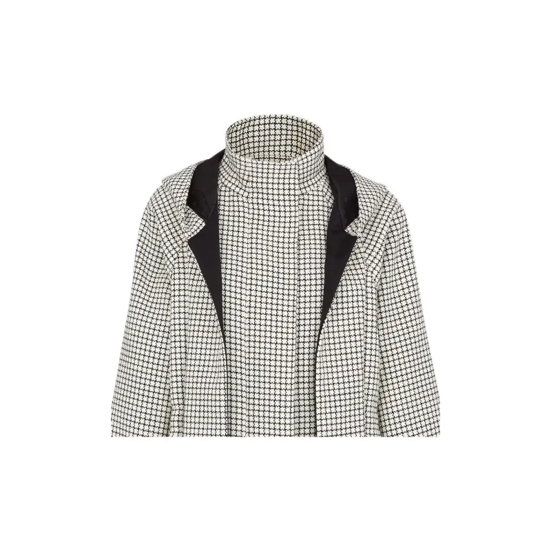 FENDI Detachable Hood Checked Parka-4