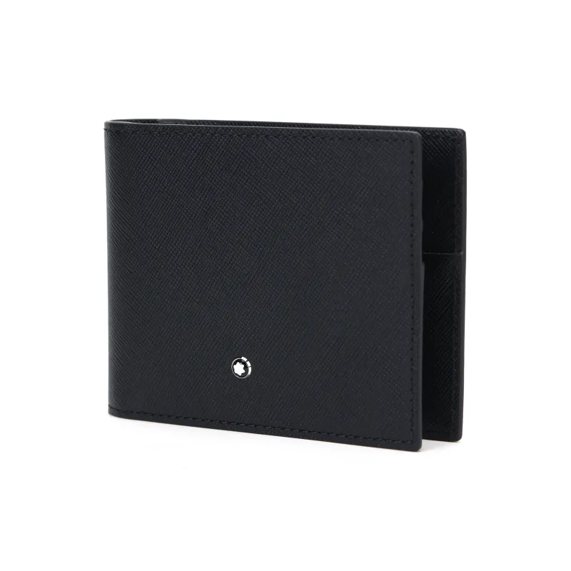 MONTBLANC Full grain Calf Leather Wallet Men's Black-1
