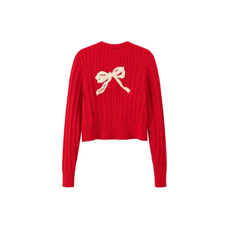 CHUU Knitwear Women's Vintage Red-1