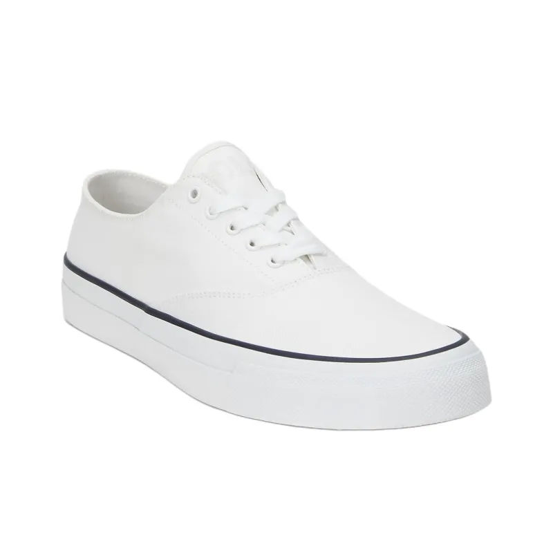 Polo Ralph Lauren Keaton Low-Top Canvas Shoes Men's White-2