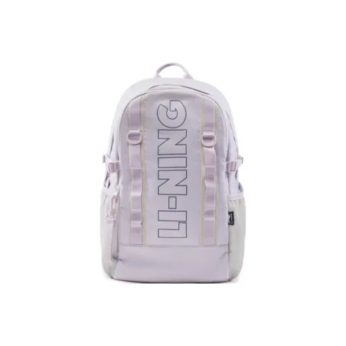 LiNing Polyester Backpack Unisex Cloud Purple