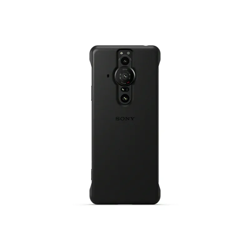 SONY Leather Material Rear Cover Impact-Resistant XQ-BE72 Leather Phone Case Compatibility Sony Xperia Pro-I Minimalist-0