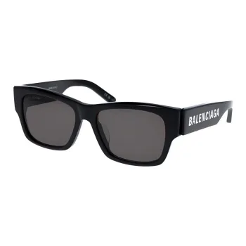 Balenciaga Acetate Irregular Shape Sunglasses Women's Black