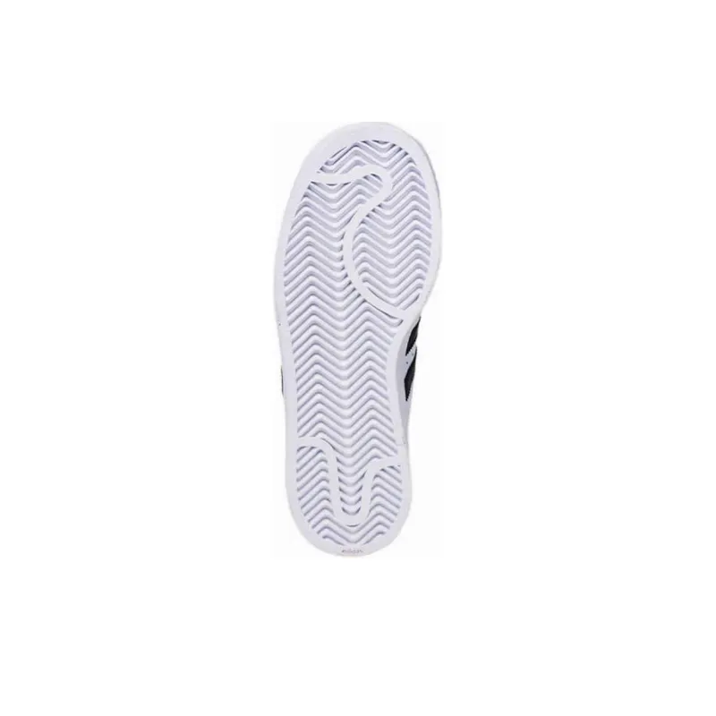 Adidas Originals SUPERSTAR Cushioning Wear Resistant Low Top Kids' Skateboarding Shoes White Teenagers-4