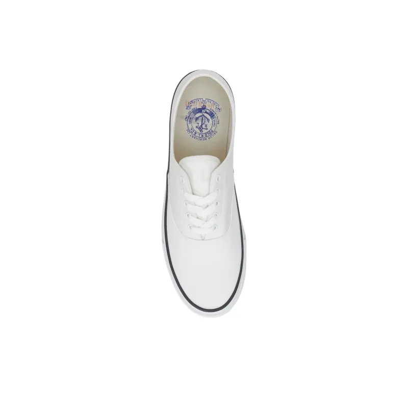 Polo Ralph Lauren Keaton Low-Top Canvas Shoes Men's White-4