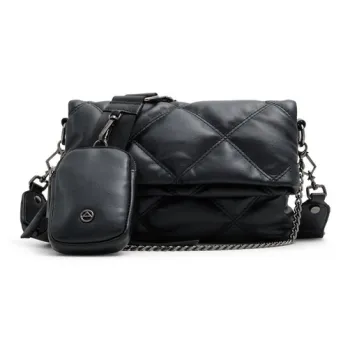 ALDO Artificial Leather Crossbody Bag Medium Size Women's Black