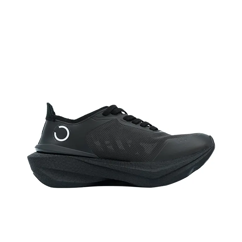 MINEPAIR Non slip Support Low Top Full Length Carbon Plate Casual Running Shoes Unisex Gale Black-1