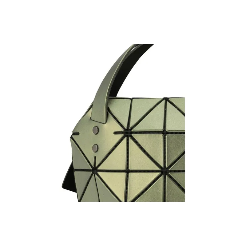ISSEY MIYAKE Boston Polyvinyl Chloride Resin Boston Bag Handbags Women's Khaki-1