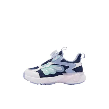 QIAODAN Anti Slip Wear Resistant Low Top Kids' Running Shoes Serene Blue/Jordan White Children Aged 3 7 Years Old