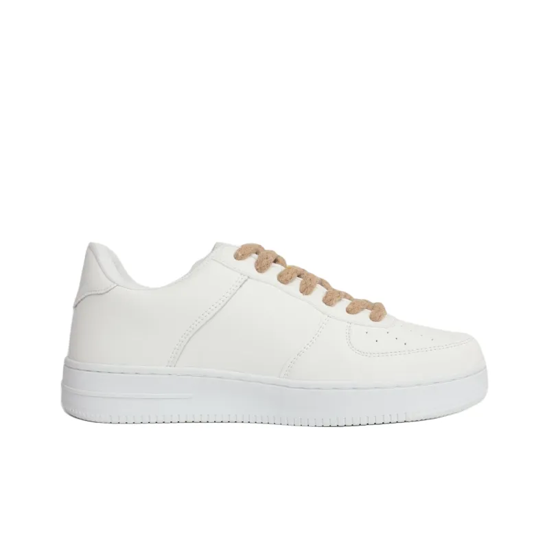 PAIN OR PLEASURE Low Top Kids' Skateboarding Shoes White Black Teenagers-1