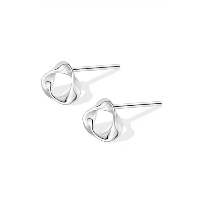 MCK Sterling Silver Stud Earrings Women's-5