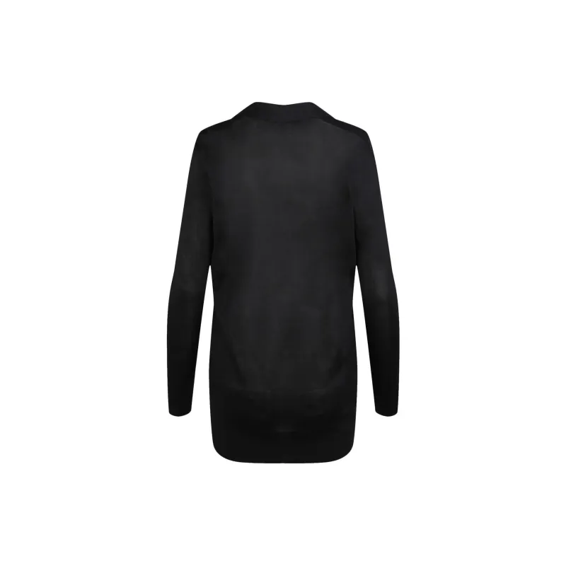 VERSACE Silk Blend Cardigan 'Black'-1