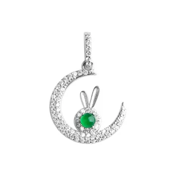 Bubble Scallops Ice Type Jadeite Pendants Women's