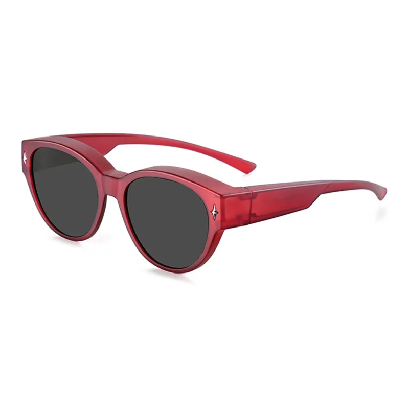 Wood Premium TR/Memory Plastic Round Sunglasses Unisex-3