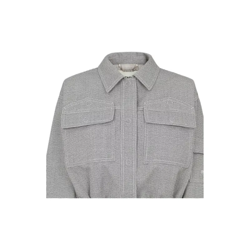 FENDI Micro check Jacket-4