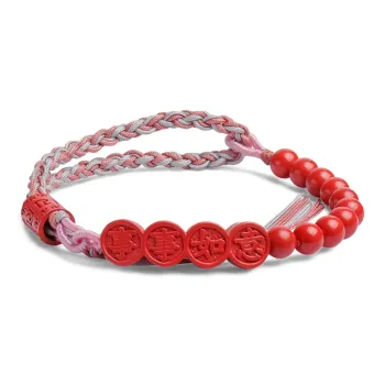 With The Heart Of The Jade Reconstructed Cinnabar Bracelets Women's