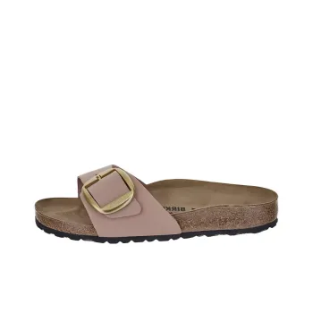 Birkenstock Madrid Big Buckle Suede Slides Women's