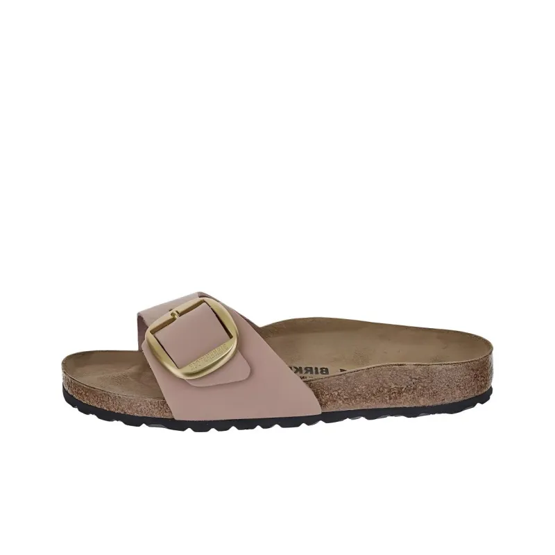 Birkenstock Madrid Big Buckle Suede Slides Women's-0