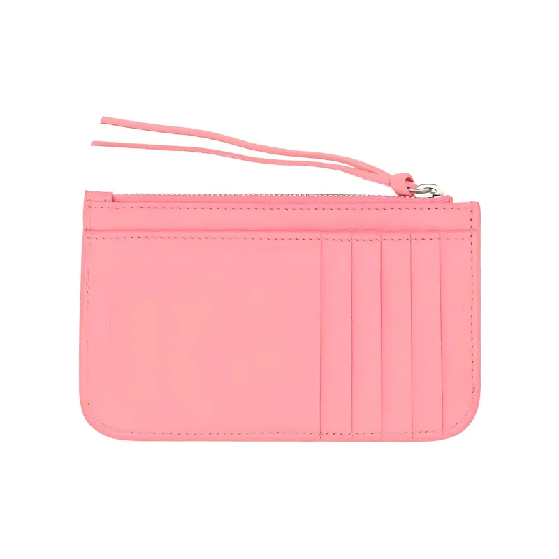 Balenciaga Le Cagole Leather Card Holder Women's Pink-2
