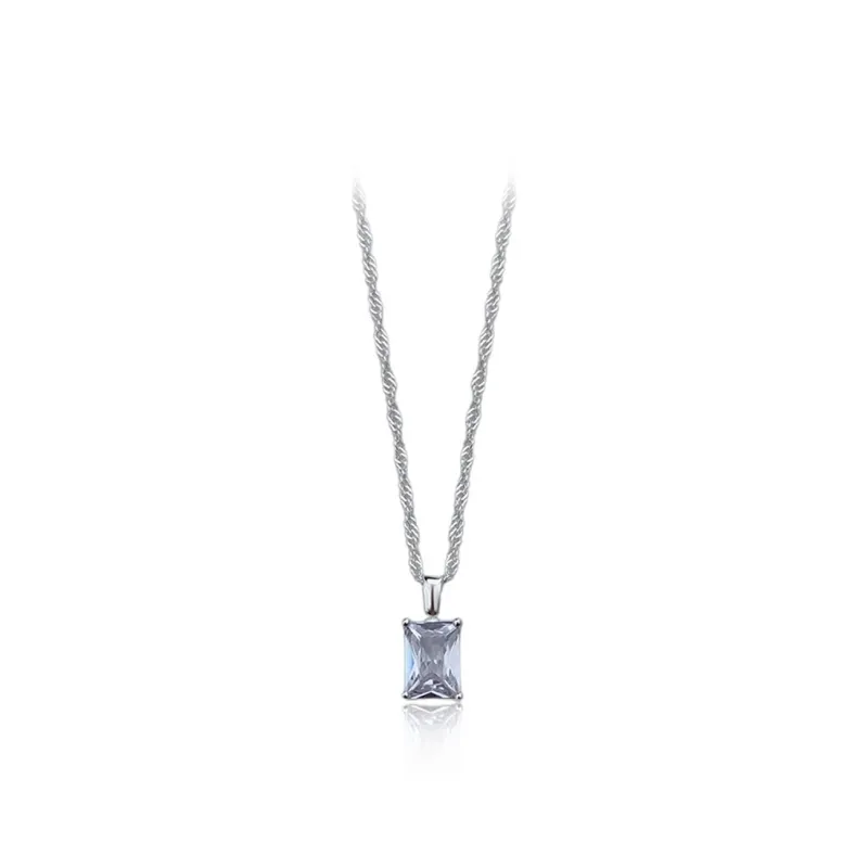 MGS S925 Silver Necklaces Women's-0