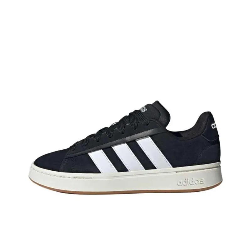 Adidas GRAND COURT ALPHA Anti Slip Wear Resistant Low Top Skateboard Shoes Men's Black-0