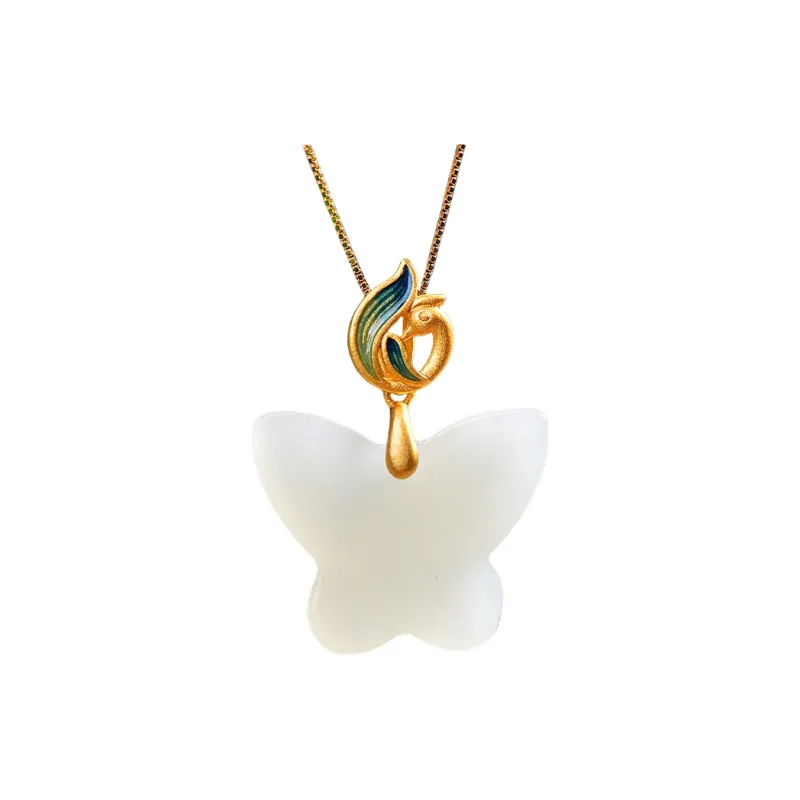 Jade Ink Love Niche Mori Style White Jade Unisex-0