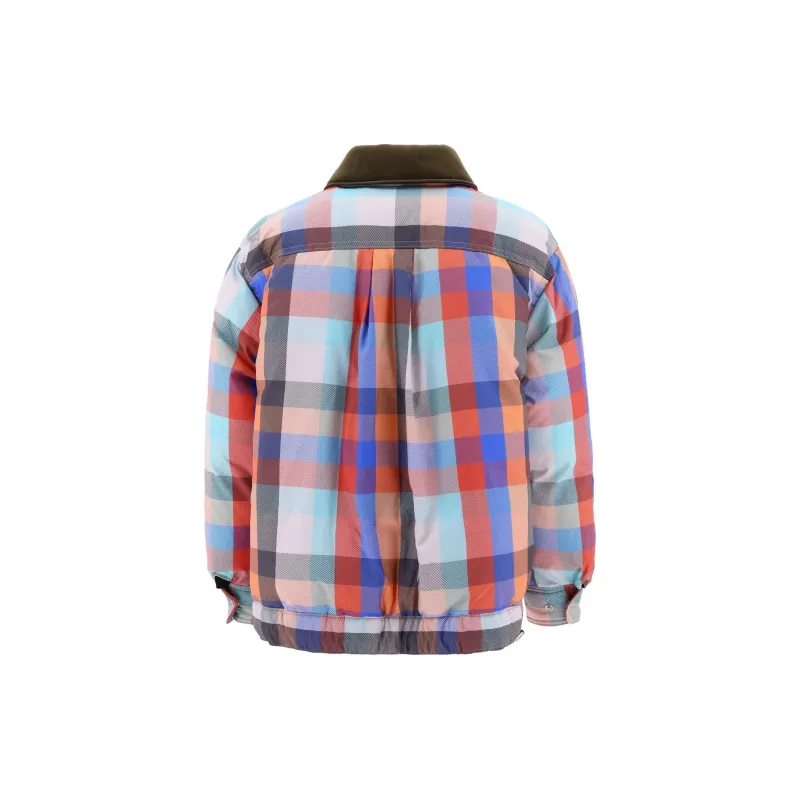 Sacai Tartan Down Jacket-1