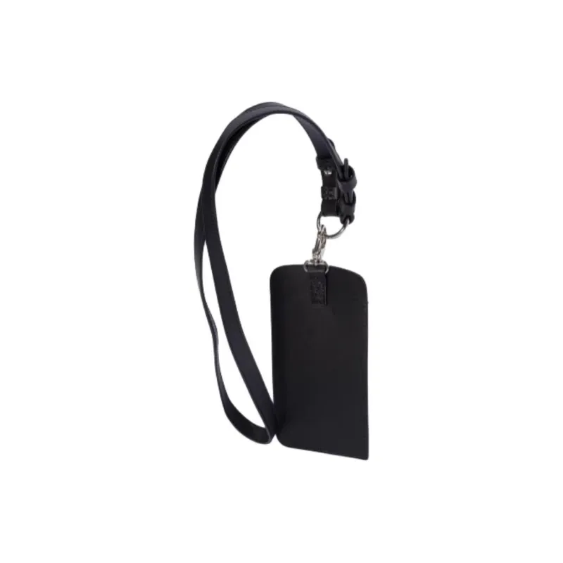 A.P.C Cow Leather Cell Phone Pouch Men's Black-3