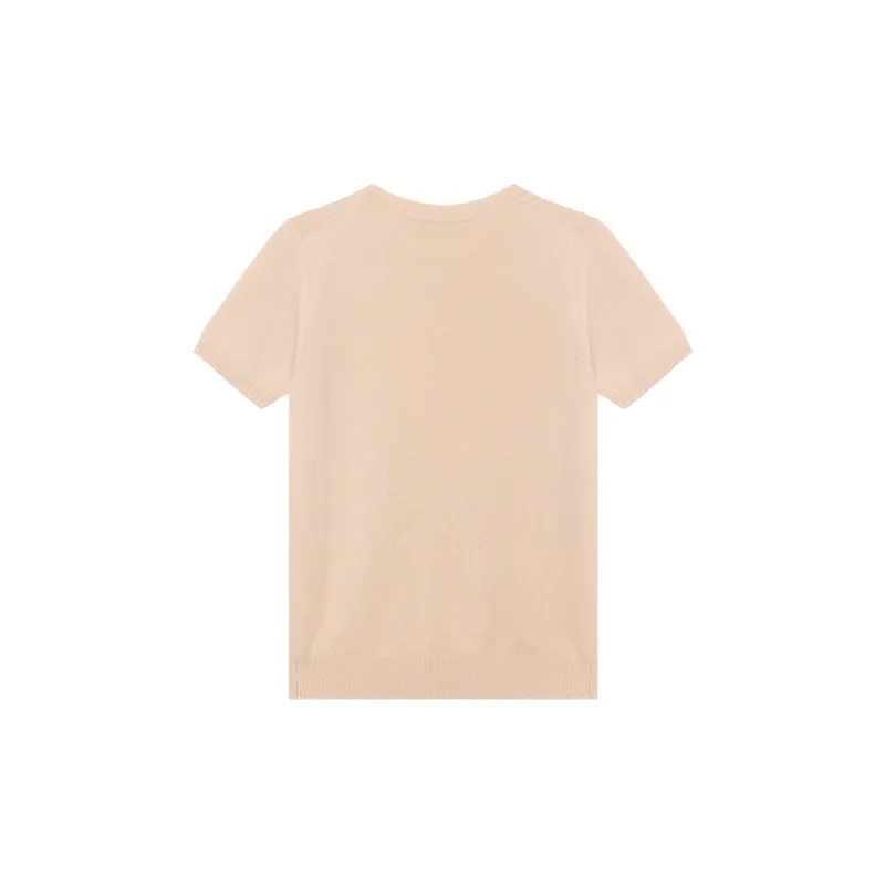 MIU MIU Logo intarsia Cashmere Top-1