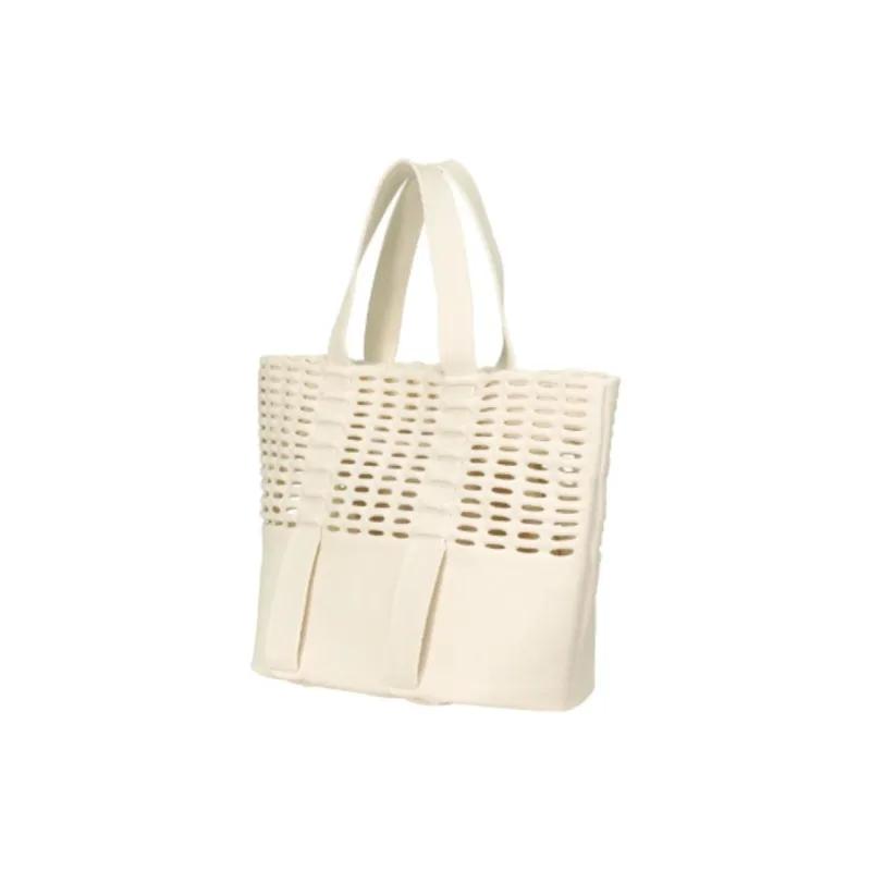 ISSEY MIYAKE Polyester Tote Bag, Shopping Bag, Handbag Women's White-1