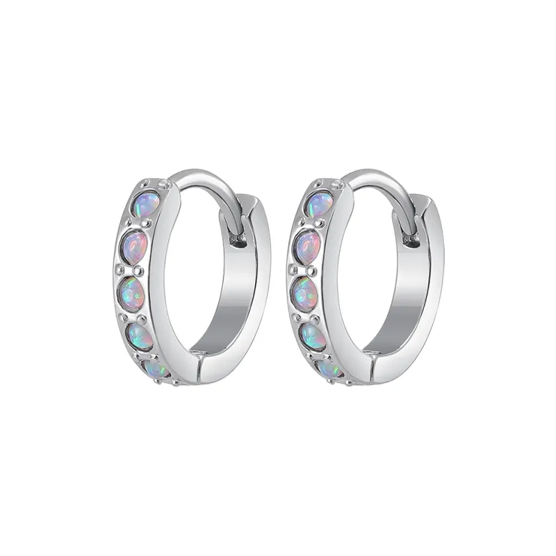 MISS XIA JWY S925 Silver Stud Earrings Unisex-7