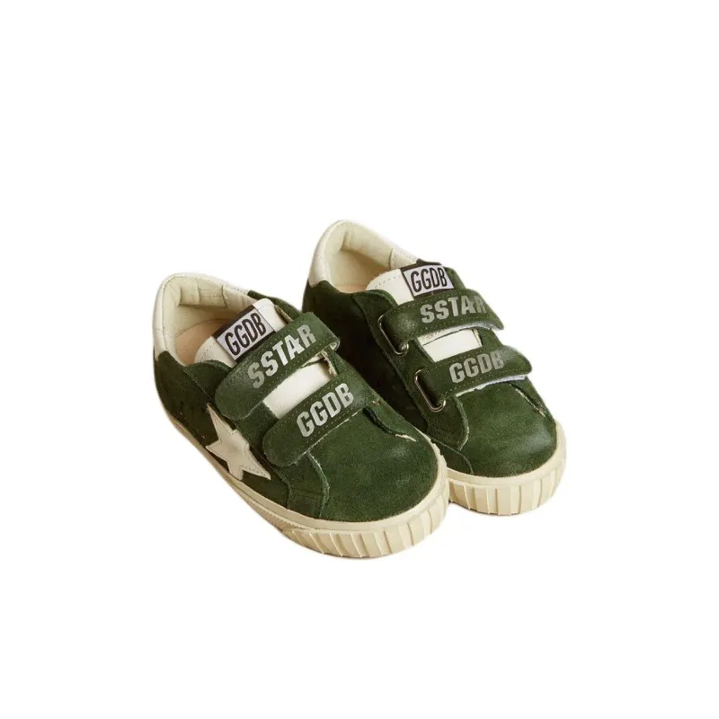 Golden Goose Old School Low Top Kids' Skateboarding Shoes Olive Green Kids'-2