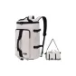 White (One Shoulder+Double-Shoulder+Portable) Backpack-Style Travel Bag