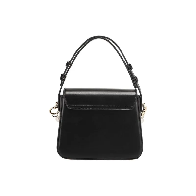 PAYOT Microfiber Synthetic Leather Handbag Women's Black-2