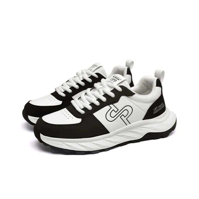 OPP Casual Shoes Men Low Top White Black/White Gray-2