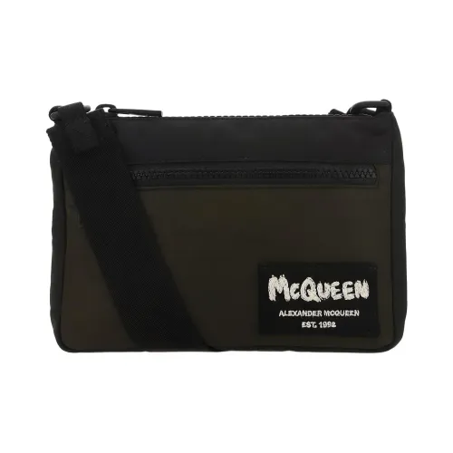 Alexander McQueen Cotton Portable Crossbody Bag Shoulder Bag Men's Green