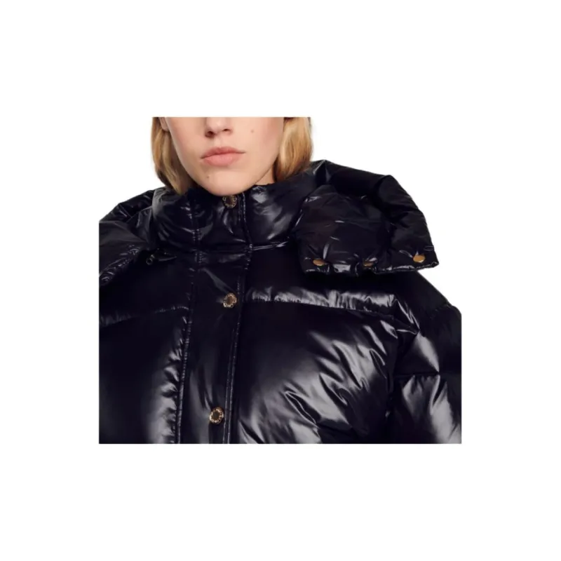 Sandro FW22 Down Jacket Women's Black-5