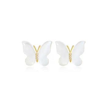 Shiban Alloy/925 Silver Needle Stud Earrings Unisex