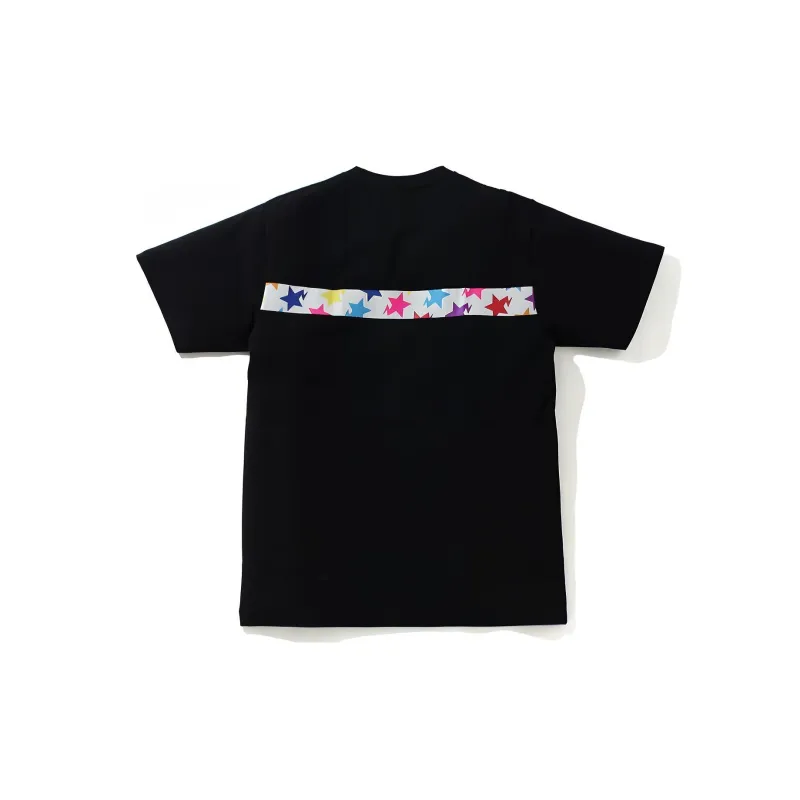 A BATHING APE Sta Pattern Tape Ape Head Tee-1