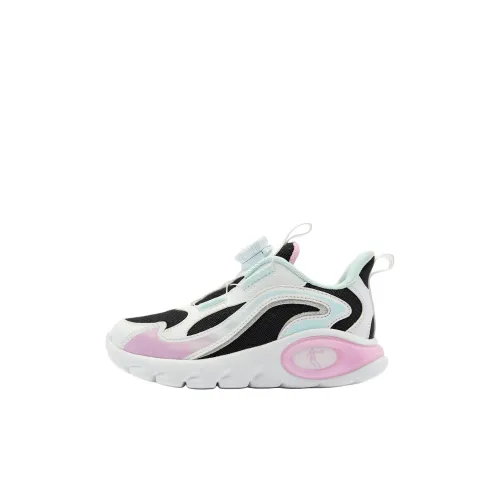 QIAODAN Anti Slip Wear Resistant Low Top Kids' Running Shoes Black/Jordan White Children Aged 3 7 Years Old