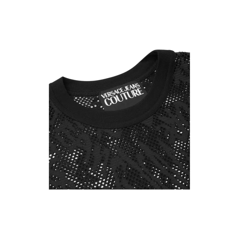 VERSACE Mesh Logo T Shirt-2