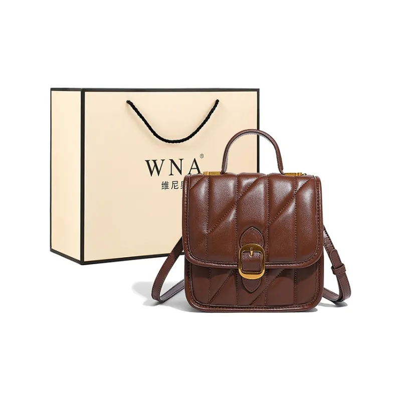Vigno Synthetic Leather One Shoulder Crossbody Double Shoulder Handbag Regular Women's Black/Brown/Ecru-11