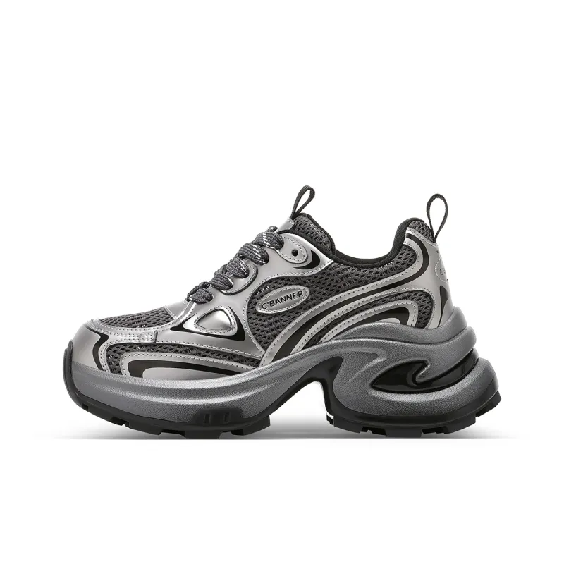 C°BANNER Wear Resistant Low Top Chunky Sneakers Women's-5