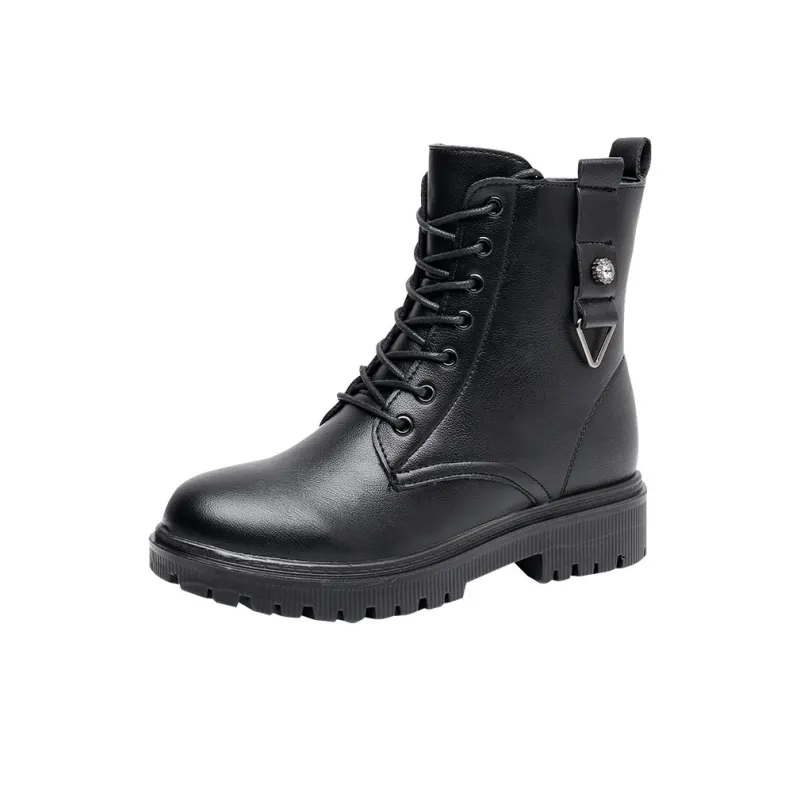 Captain Illy Short Martin Boot Women's Black-0