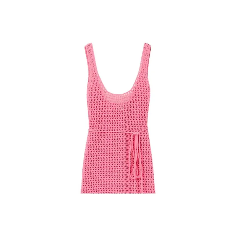 Burberry Slip Dresses Women's Pink-4