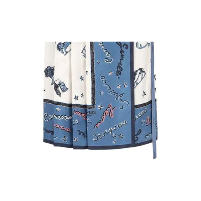 FENDI Astrology -print Midi Skirt-5
